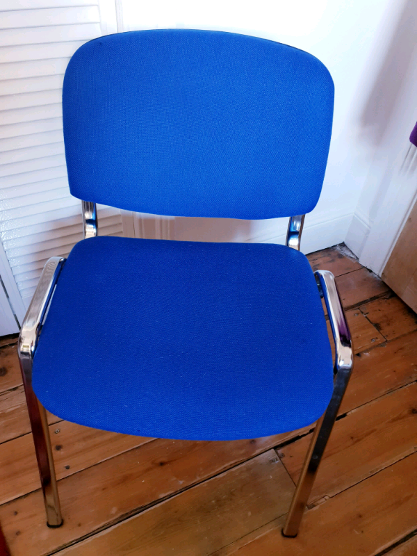 Blue Conference/stacking office chair