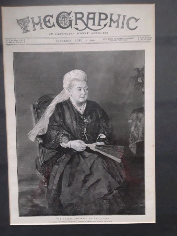 image for QUEEN VICTORIA ORIGINAL W1900 NEWSPAPER PORTRAIT 