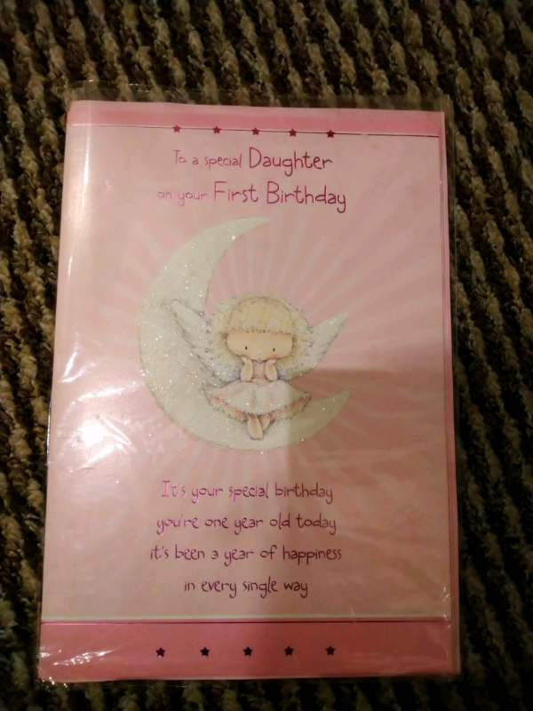 image for To A Special Daughter On Your First Birthday Card