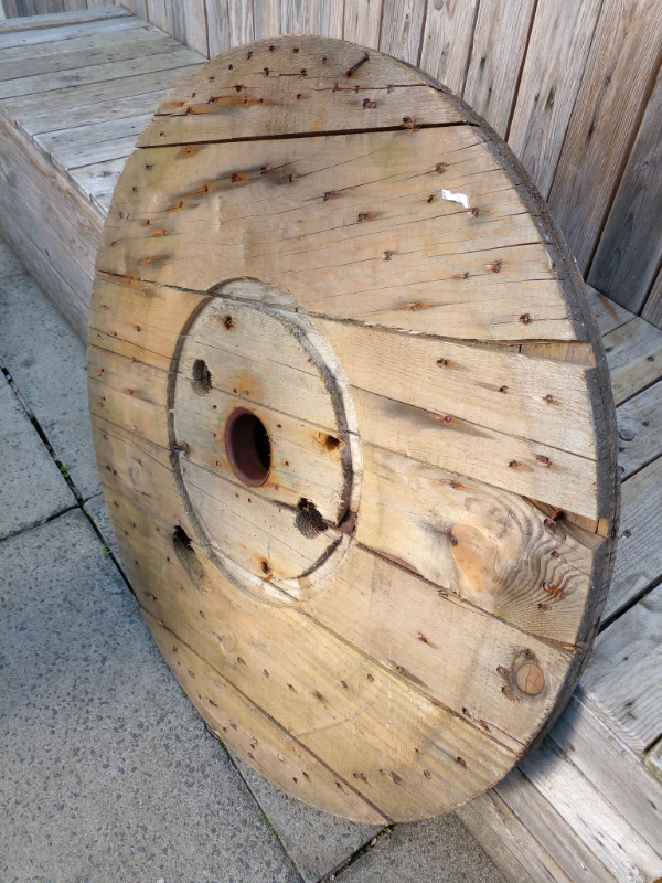 Wooden Cable Drum Top . 900 mm Diameter.Table Top Project ?Please see 