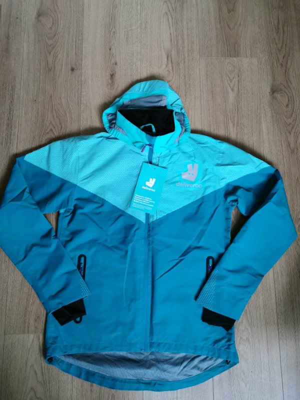 Deliveroo Waterproof Coat - New With Tags, Size Small