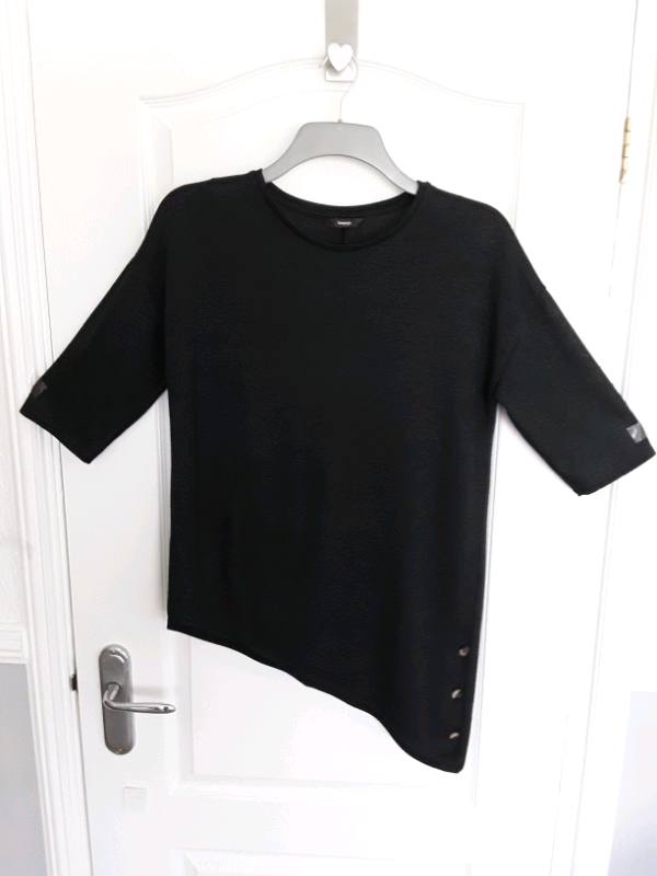 image for George women's szM (12-14) dark green poly/viscose tunic