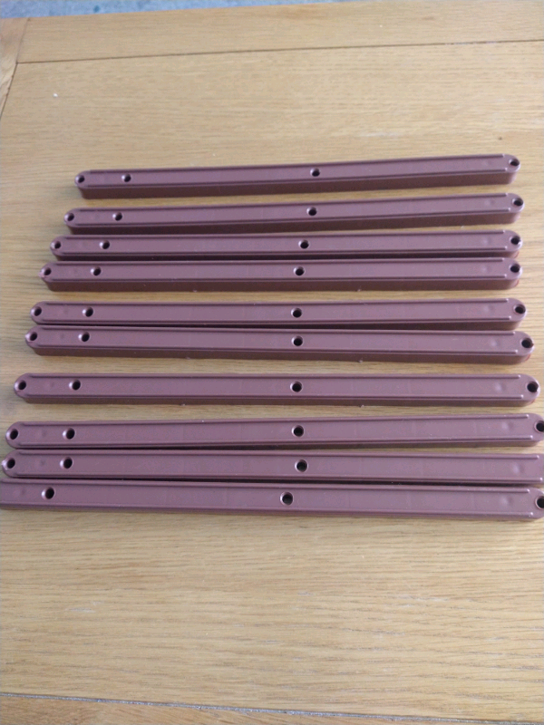Plastic drawer runners - 5 pairs, unused