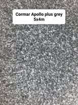 Carpet twist pile grey Cormar Apollo 5x4m