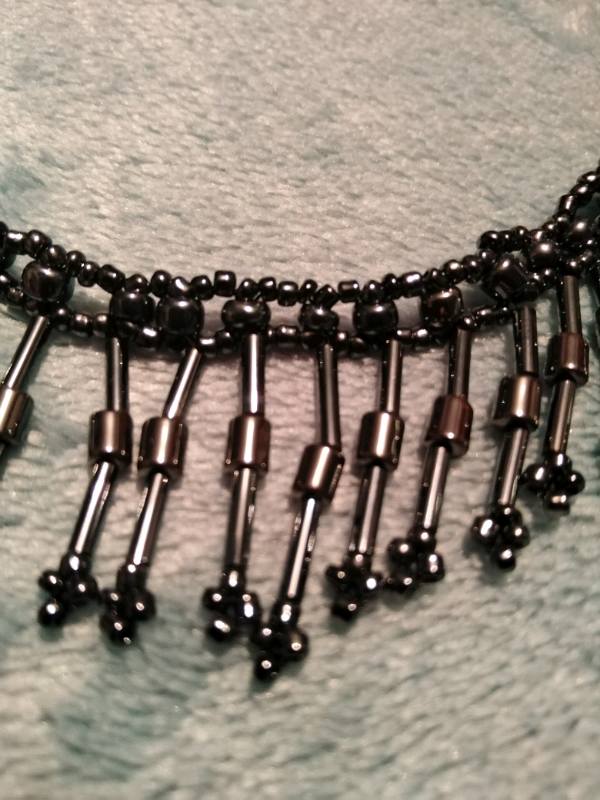 Choker style beaded necklace 