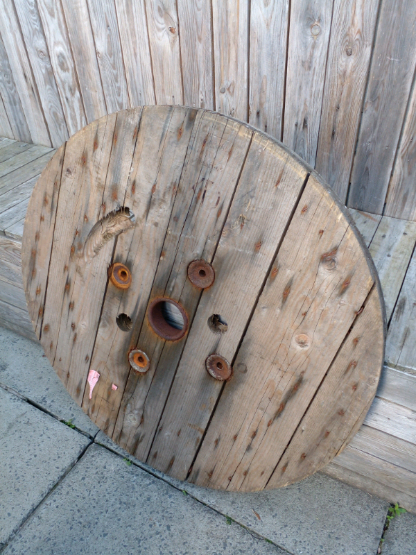 Wooden Cable Drum Top . 900 mm Diameter.Table Top Project ?Please see 