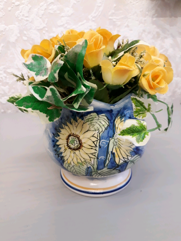 Vase and Silk Roses 