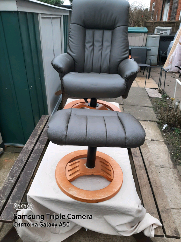 image for Chair and foorstool
