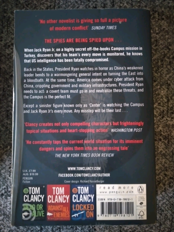 Tom Clancy - Threat Vector Book