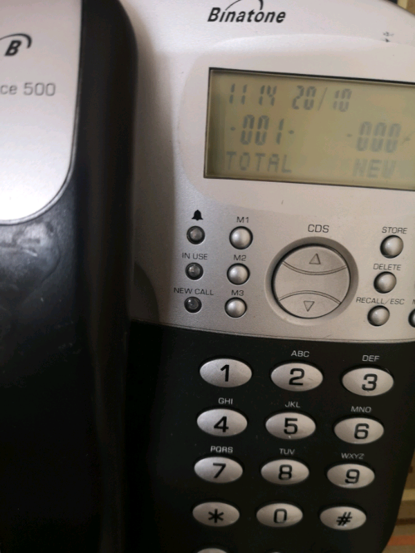Binatone Caprice 500 home phone with caller display and speakerphone. 