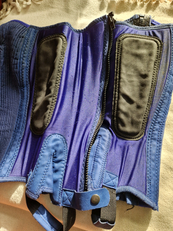 Shires Blue Half Chaps