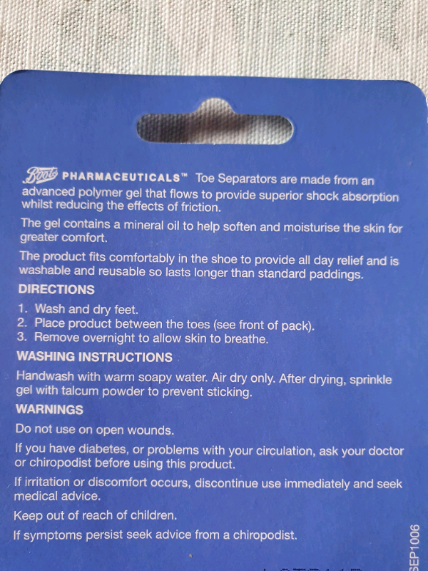 Toe Separator:Reducing Pinching/Pressure Between Toes