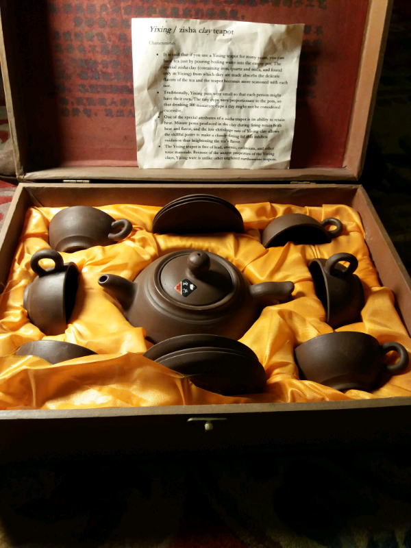 Collectable kids clay tea set.