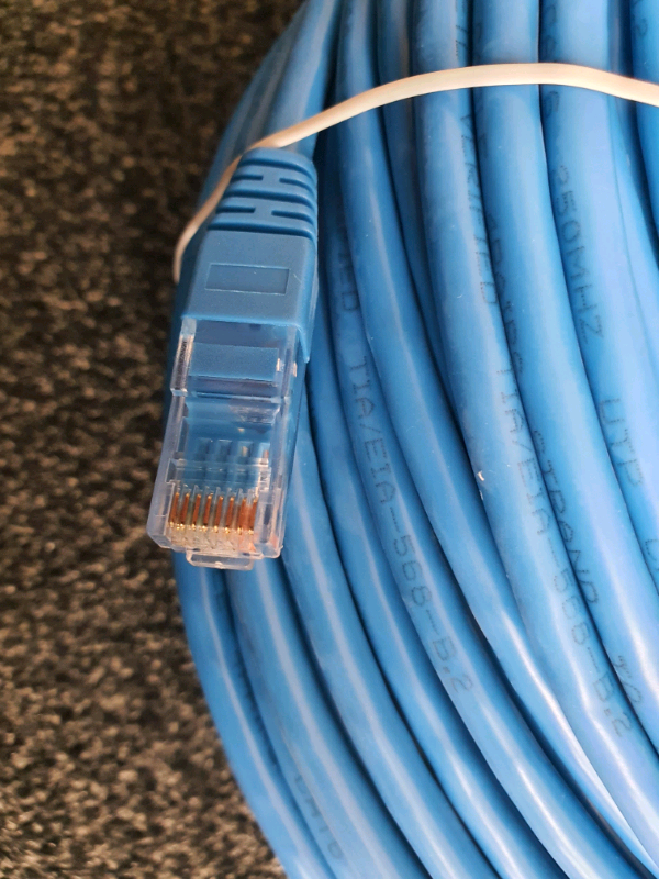 20m meter Cat 6 Ethernet Lan Cable RJ45  250MHz 1000Mbps Internet bran