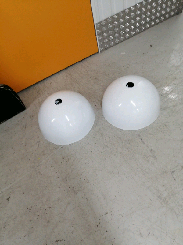 Metal retro lampshade x2