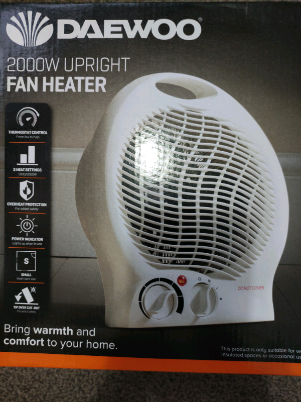 image for Daewoo 2000 W upright fan Heater