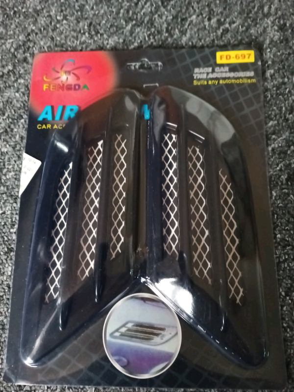 Stick-on car bonnet vent's