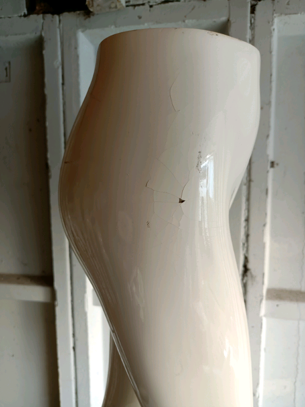 Girl Child mannequin legs - fibreglass with stand