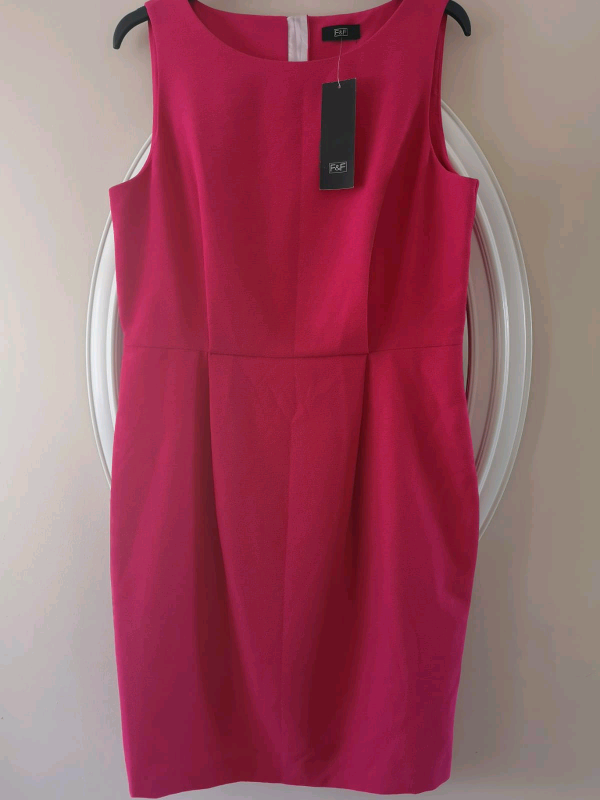 Brand New With Labels Bubble Gum Pink Lined F&F Dress 👗