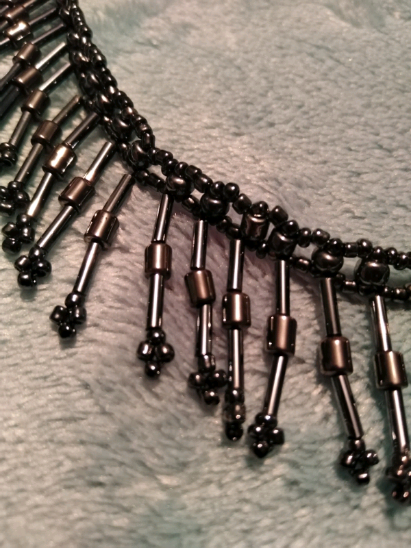 Choker style beaded necklace 