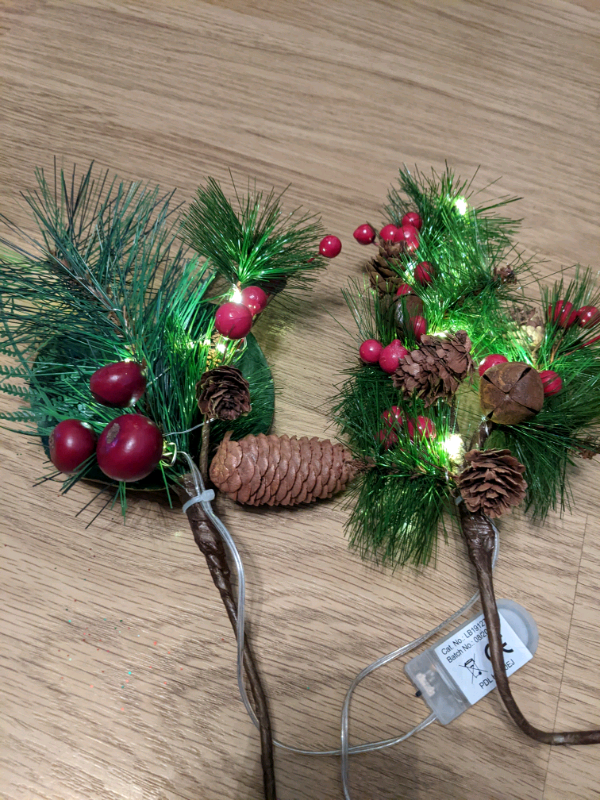 Christmas decorations artificial plants 