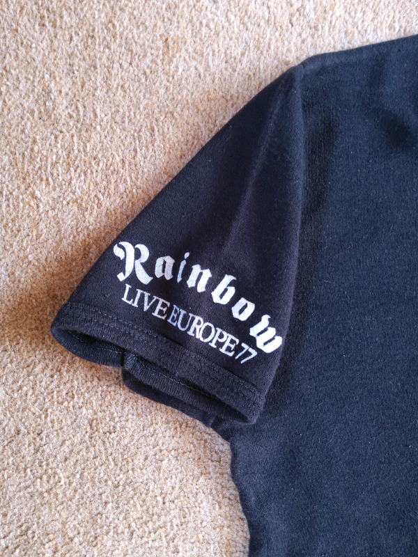 RAINBOW 1977 TOUR T SHIRT. 