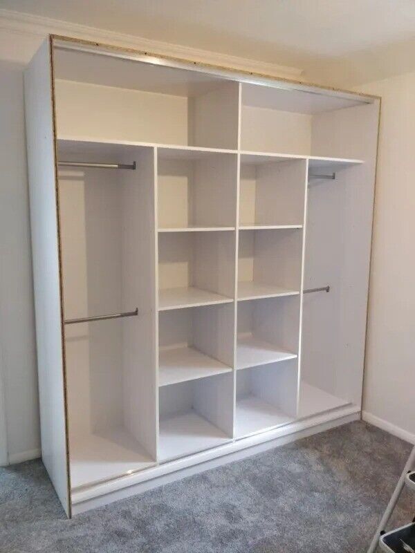 ⚡🌟Brand New 2 or 3 Doors Sliding Wardrobe with Mirrors in High Gloss or Matte Finish 