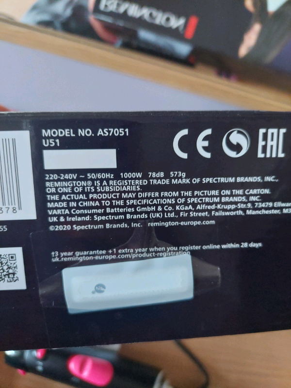 Remington volume and curl airstyler