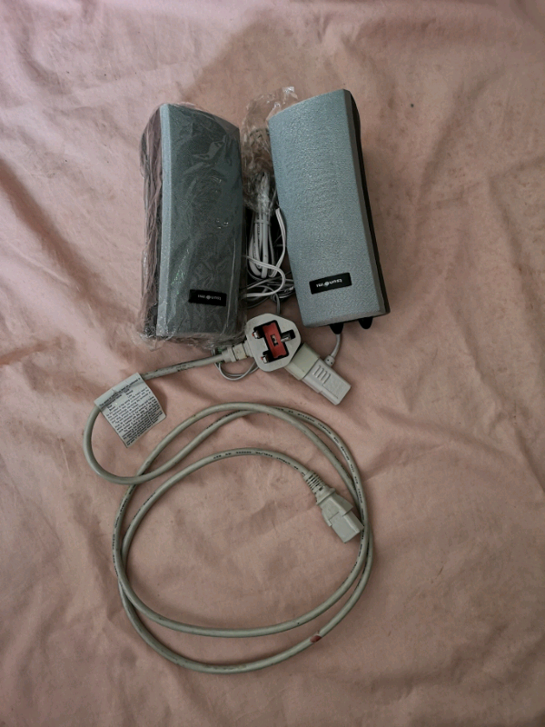 A pair of Brand New speakers  with all leads. 