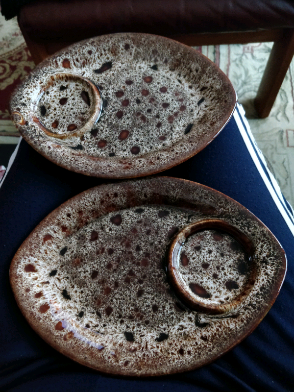 image for Foster's pottery oval saucers