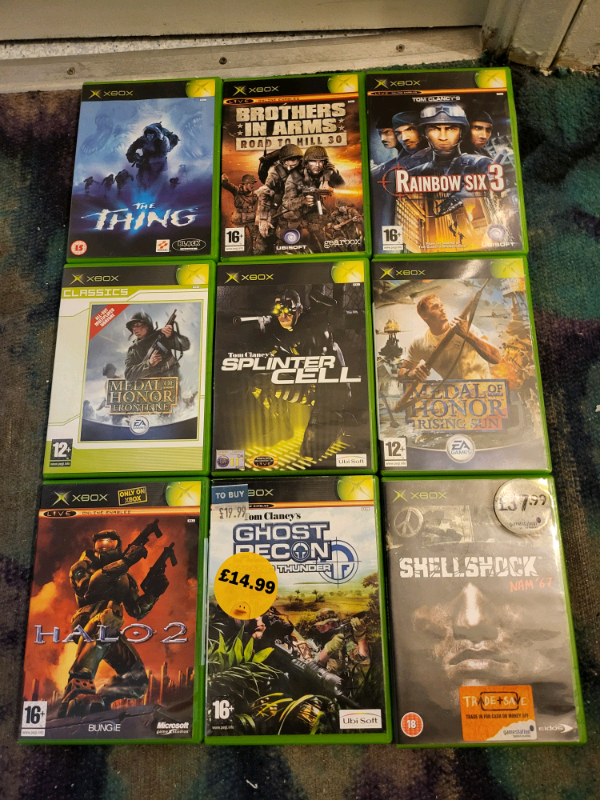 Original xbox games/ £3 each or all 9 games for £25 pound cash

