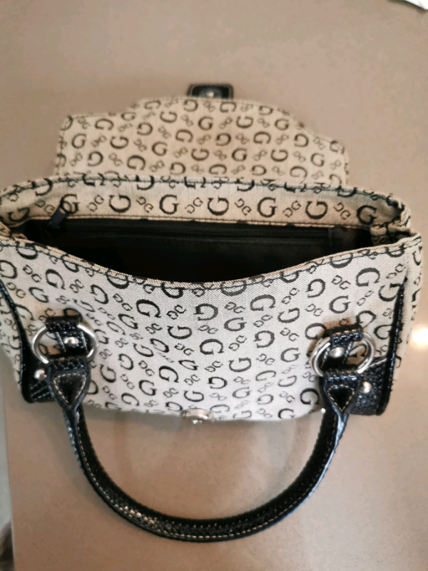 Guess grey and black handbag 