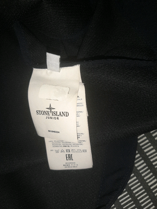 Boys stone island shell jackets age 14