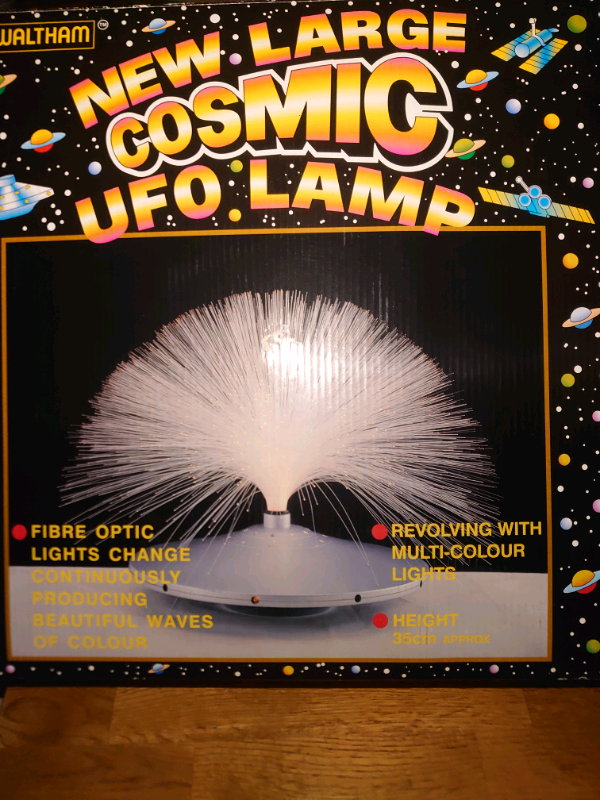 Large cosmic Fibre UFO Lamp.