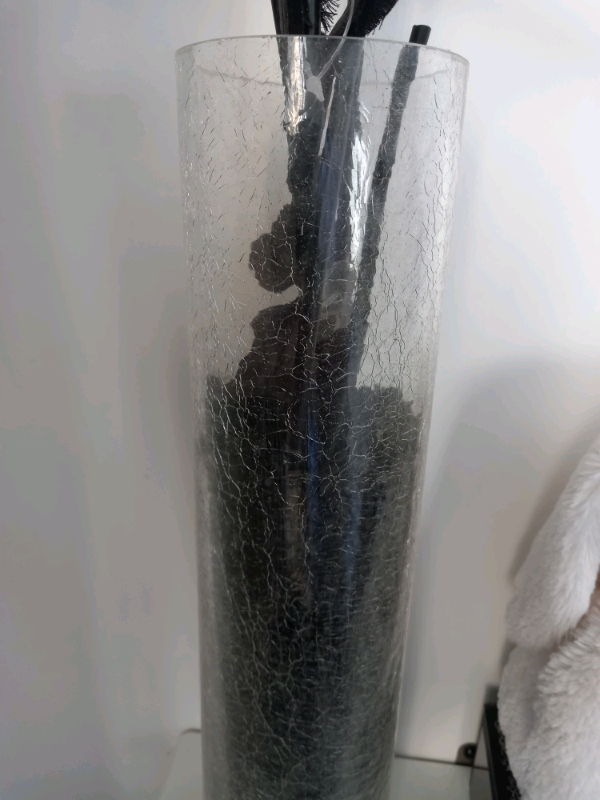 Crackle Glass Vase