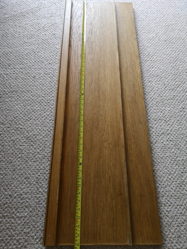 oak veneer floating shelf plank DIY