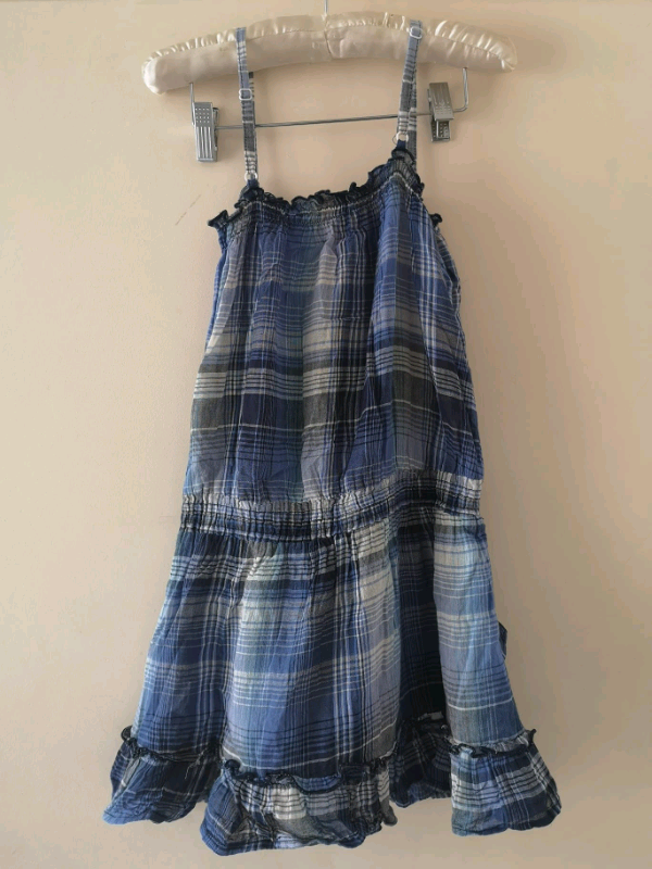 F&F Blue and white cotton Cami Top With Pockets Immaculate 