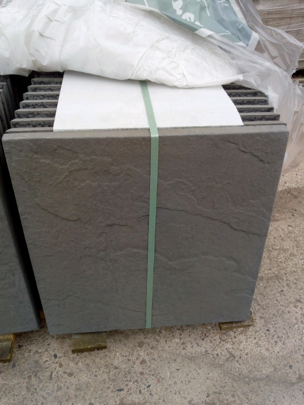 Grey Riven Slabs 600x600 £8.20 each in Hucknall, Nottinghamshire