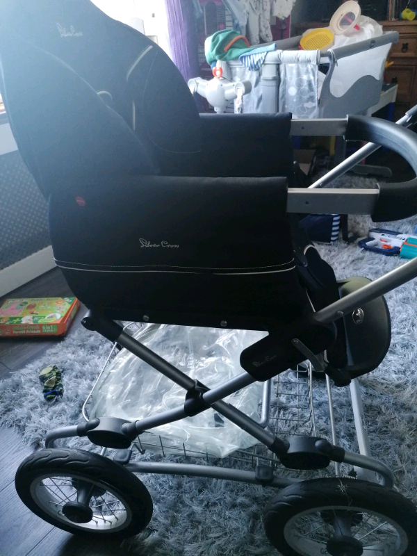Silver cross sleepover pram