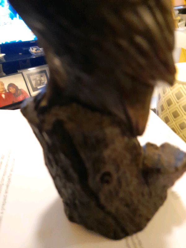 Black wooden Owl 0rnament/ Paper Weight £6 +..P&p