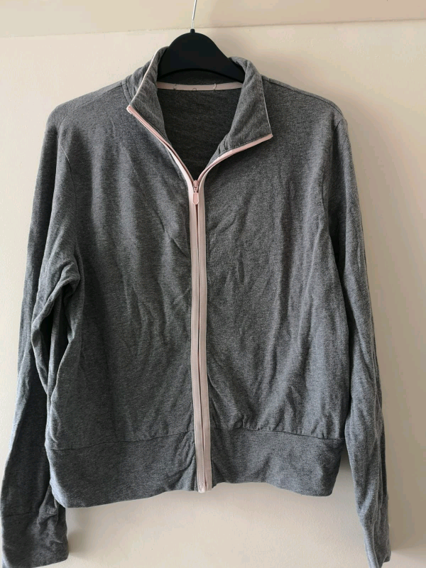 Next Soft Grey Zip Top Immaculate 