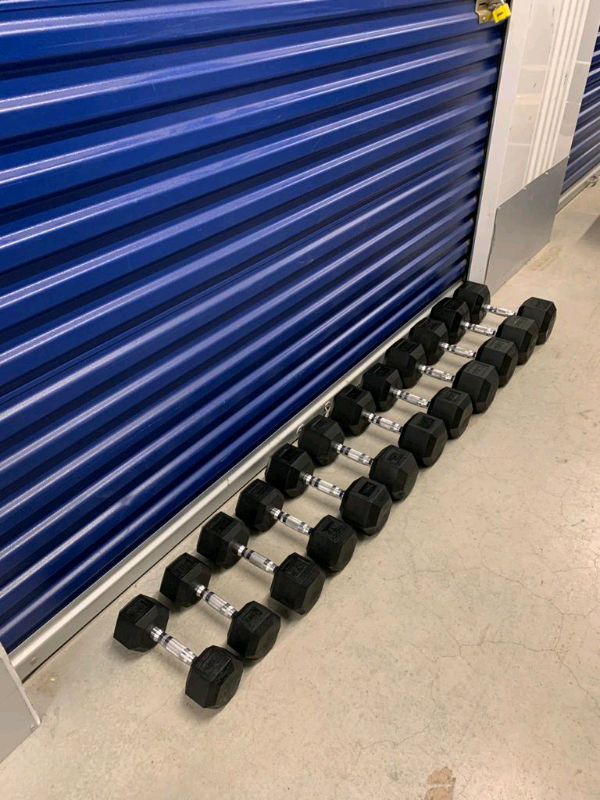 Rubber Hex Dumbbells 2.5kg- 40kg Brand New 