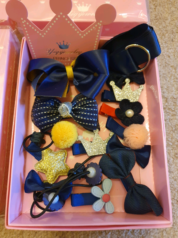 image for New Girls Hair clips box set Assorted 18 pcs