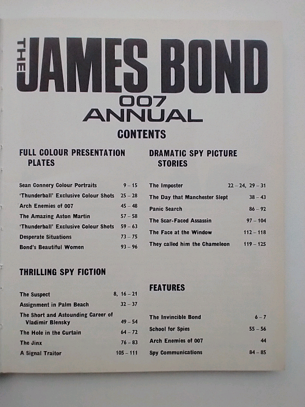 James Bond 007 Annual 1965 - Sean Connery 