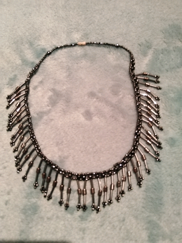 Choker style beaded necklace 