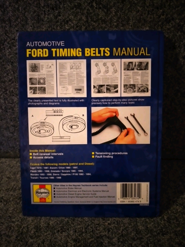 Ford Timing Belts Manual