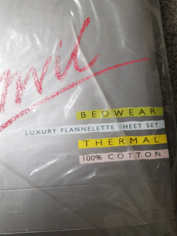 Pair of Full Set SINGLE BED THERMAL Sheets LIGHT BLUE Colour