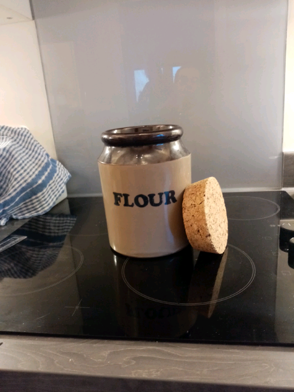 Pearson's Flour Storage Jar/Pot with lid