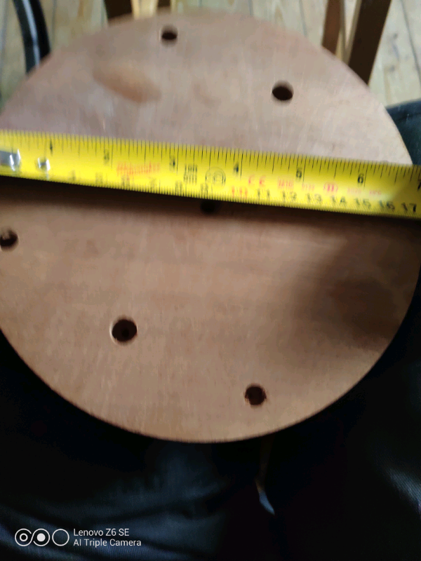 Wooden base ideal for mounting alderman on all clock