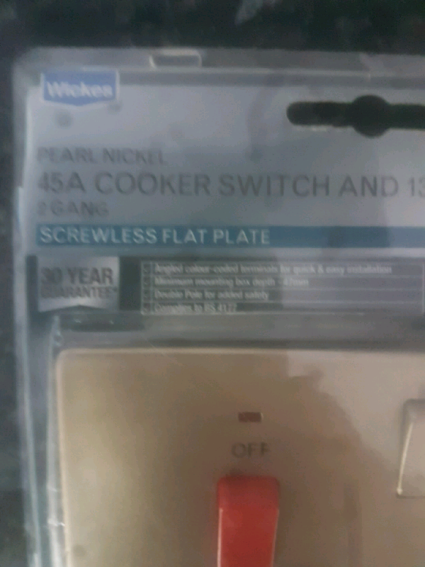 Cooker switch socket